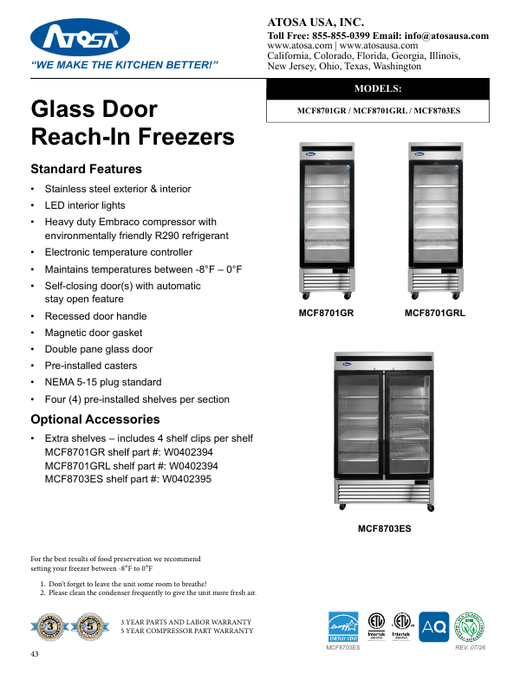 Spec Sheet