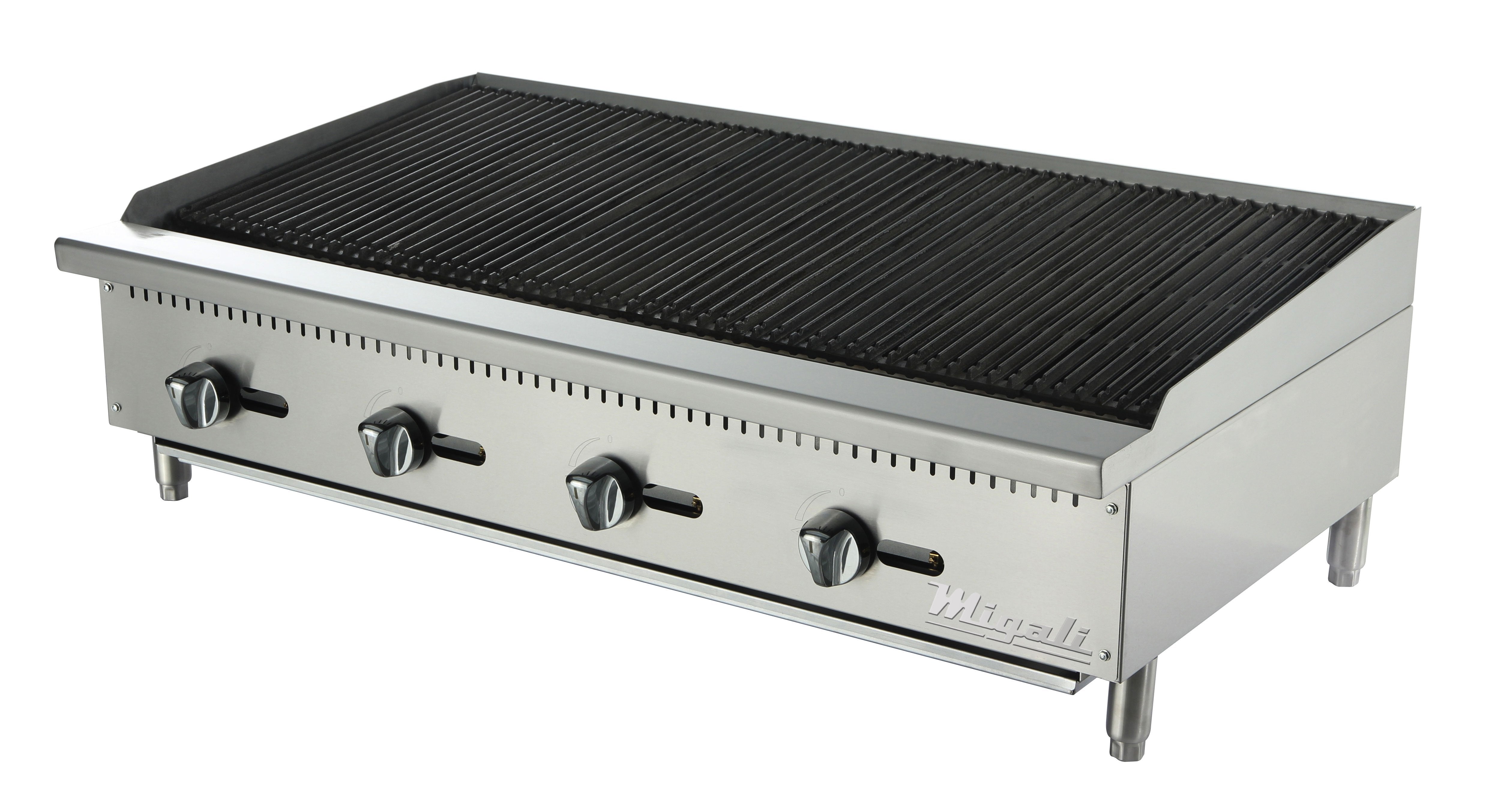 Migali C-RB48 48" Radiant Charbroiler Boiler