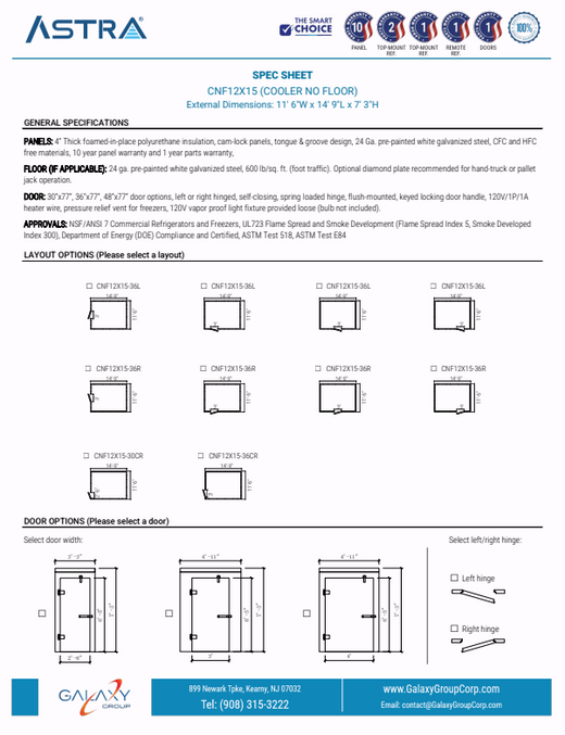 CNF12X15 - Spec Sheet