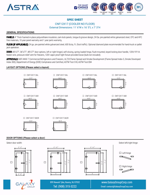 CNF12X17 - Spec Sheet