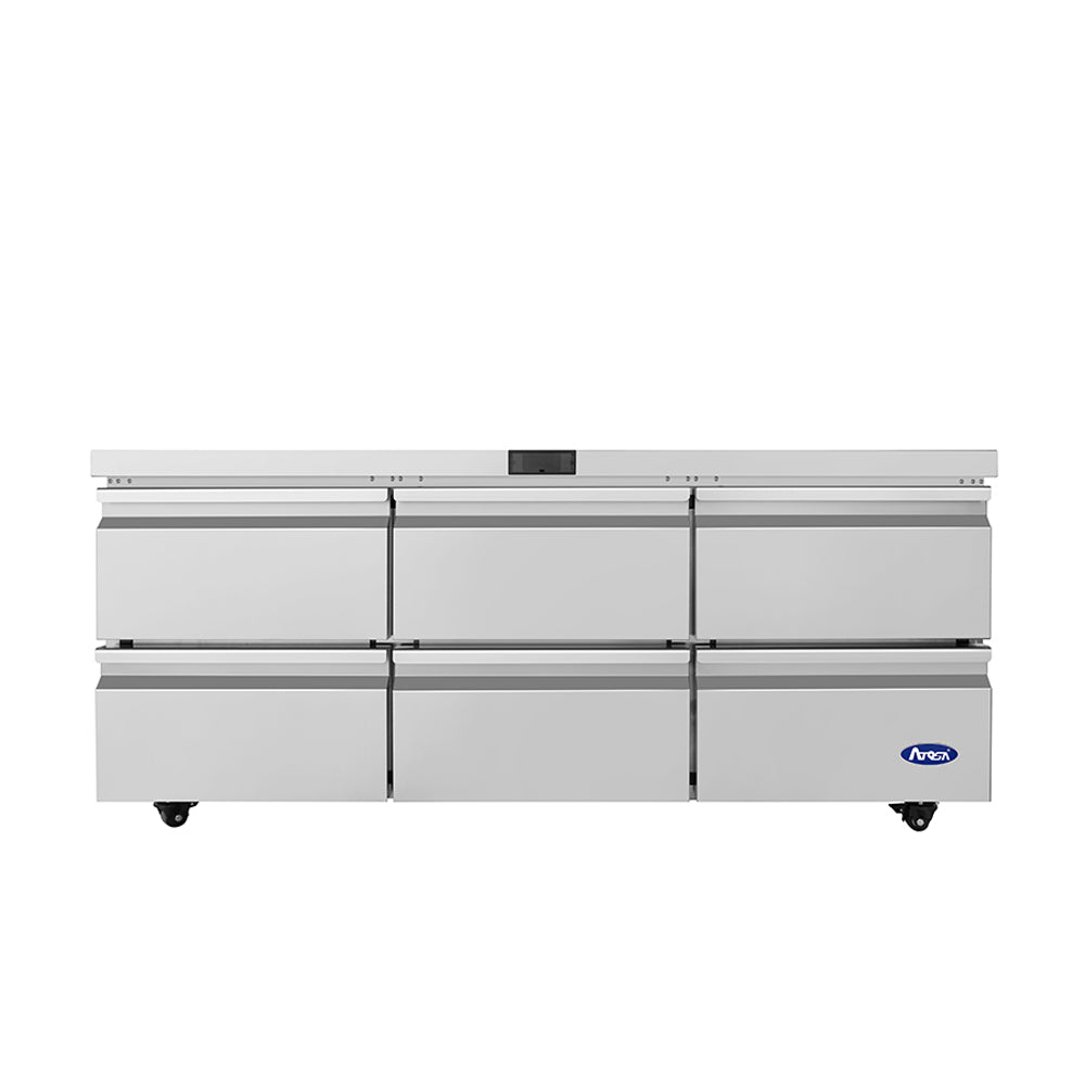 Atosa AUR72D6 – Undercounter Refrigerator with Drawers