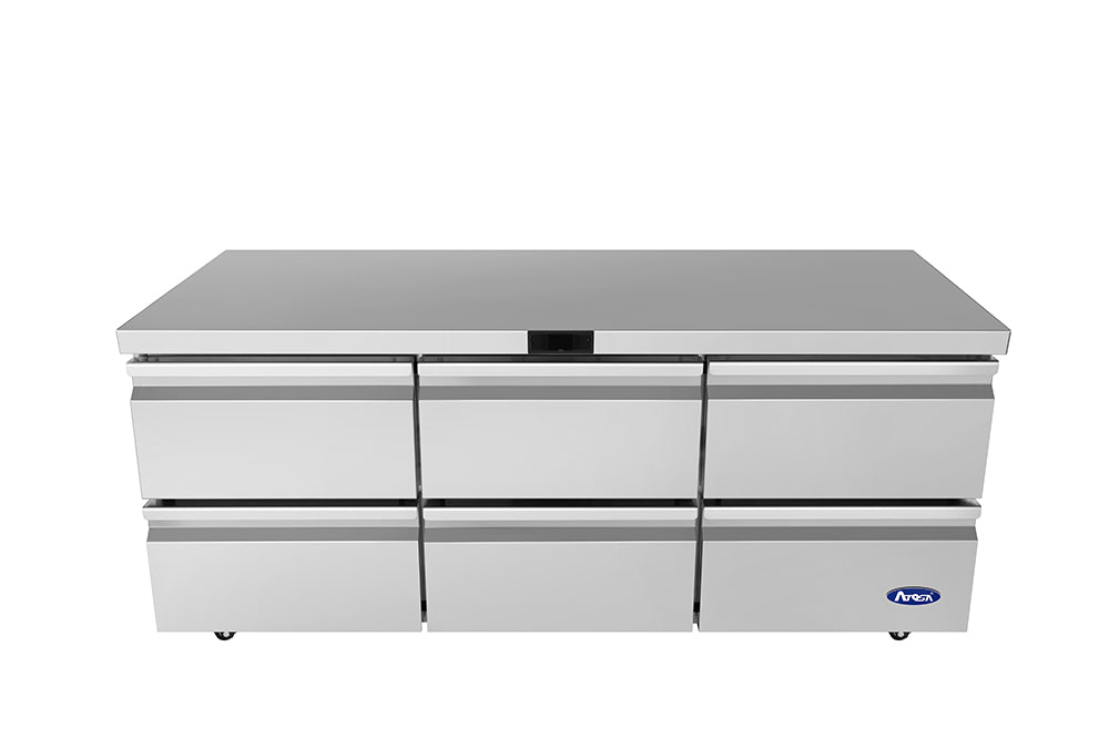 Atosa AUR72D6 – Undercounter Refrigerator with Drawers