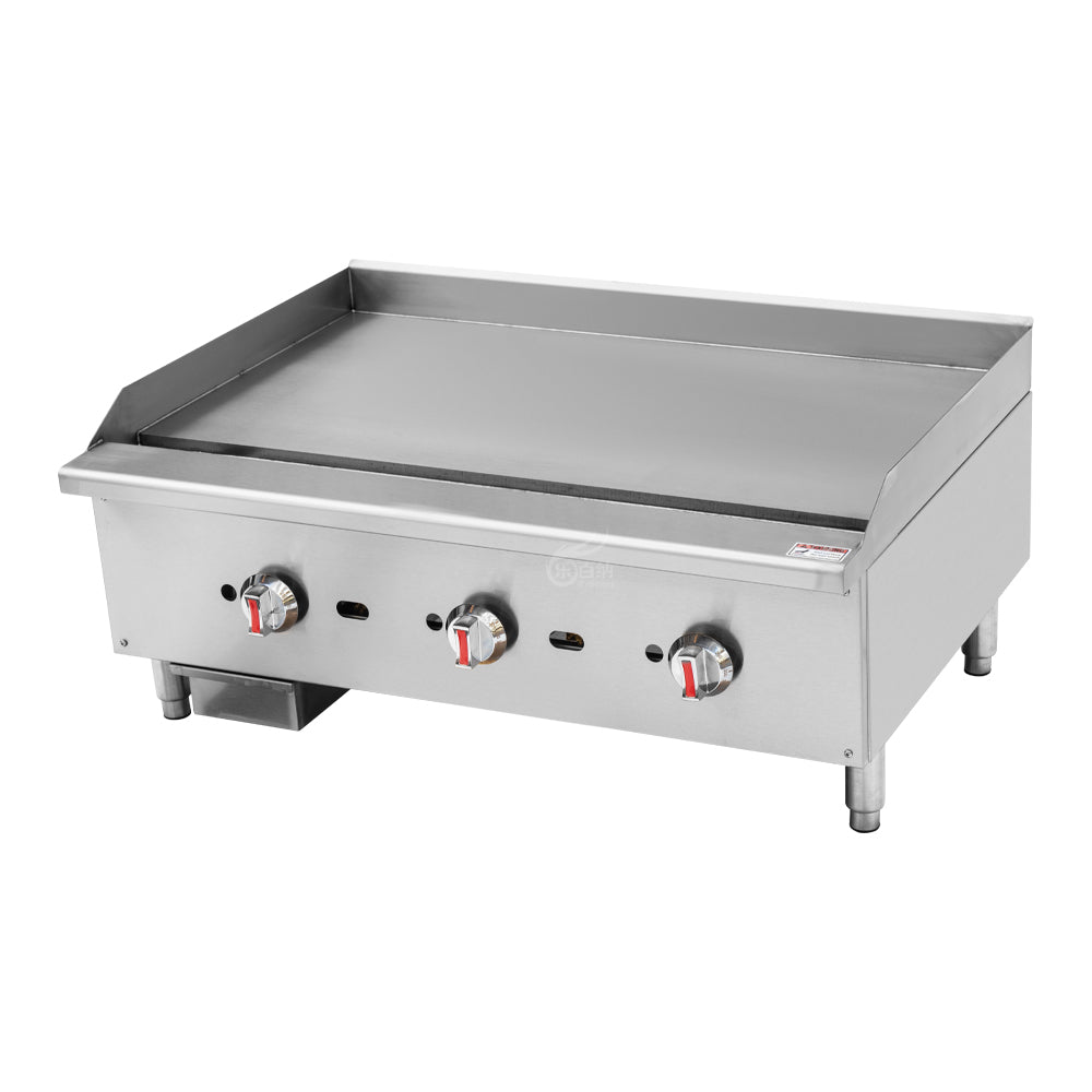 Serv-Ware 36 inch countertop griddle, front view