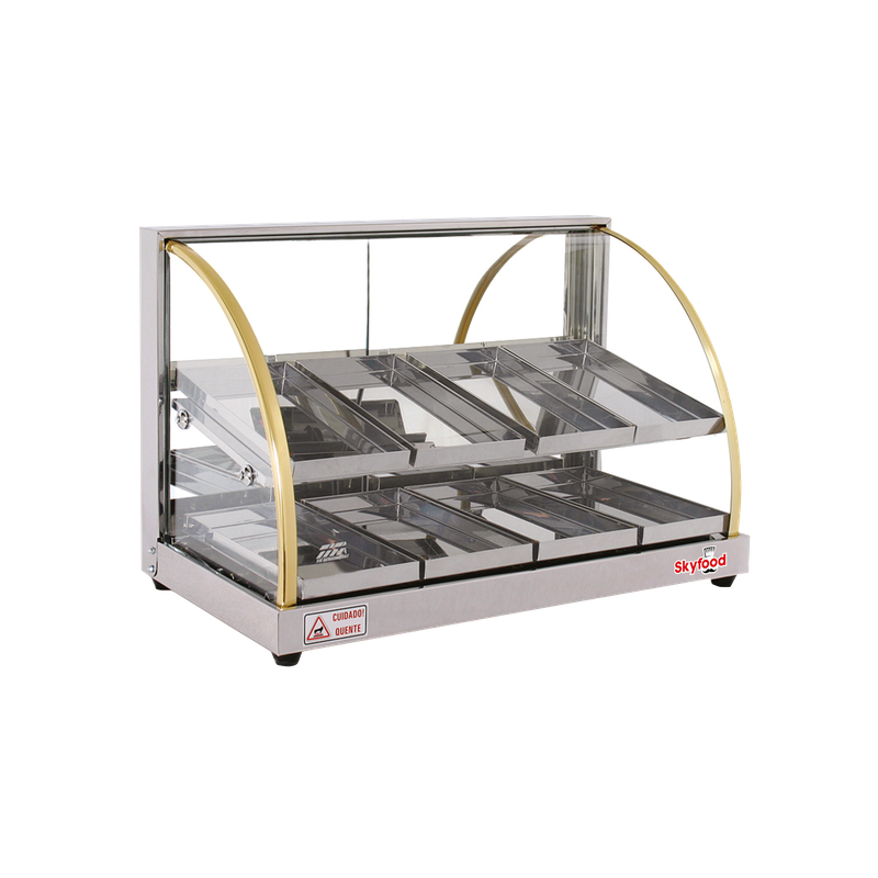 Skyfood FWDE2-25 25'' Food Warmer Display Case - Double Shelf - Economy
