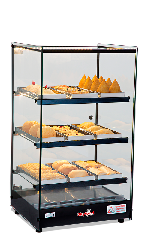 Skyfood FWDT3-9P Food Warmer Display Case - Tower - Triple Shelf 9 Pans