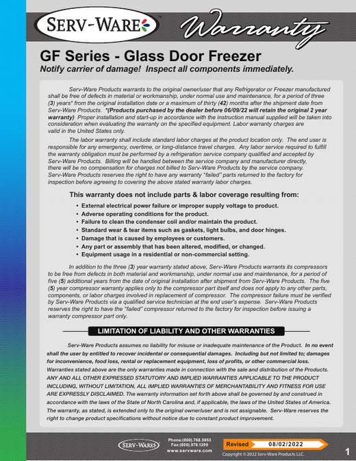 Warranty Statement