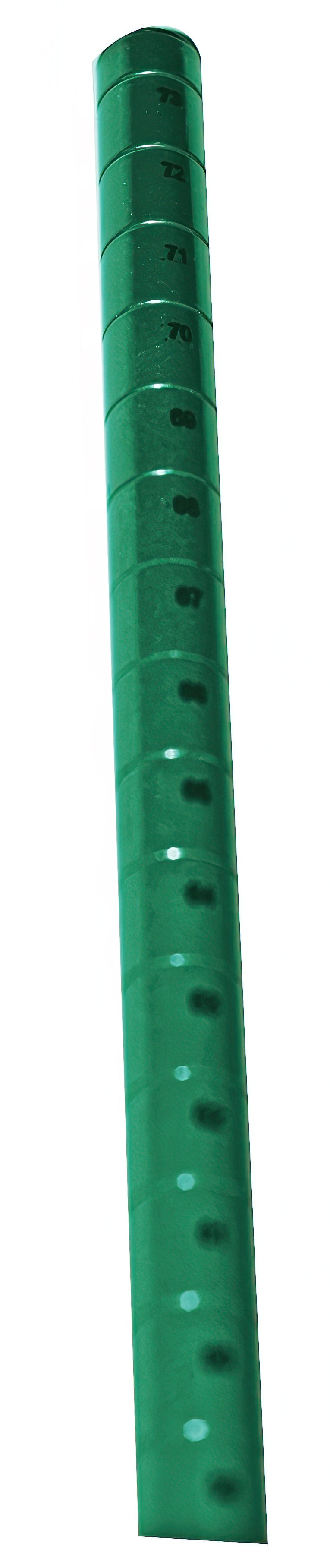 Serv-Ware green epoxy wire shelving post, GR Series