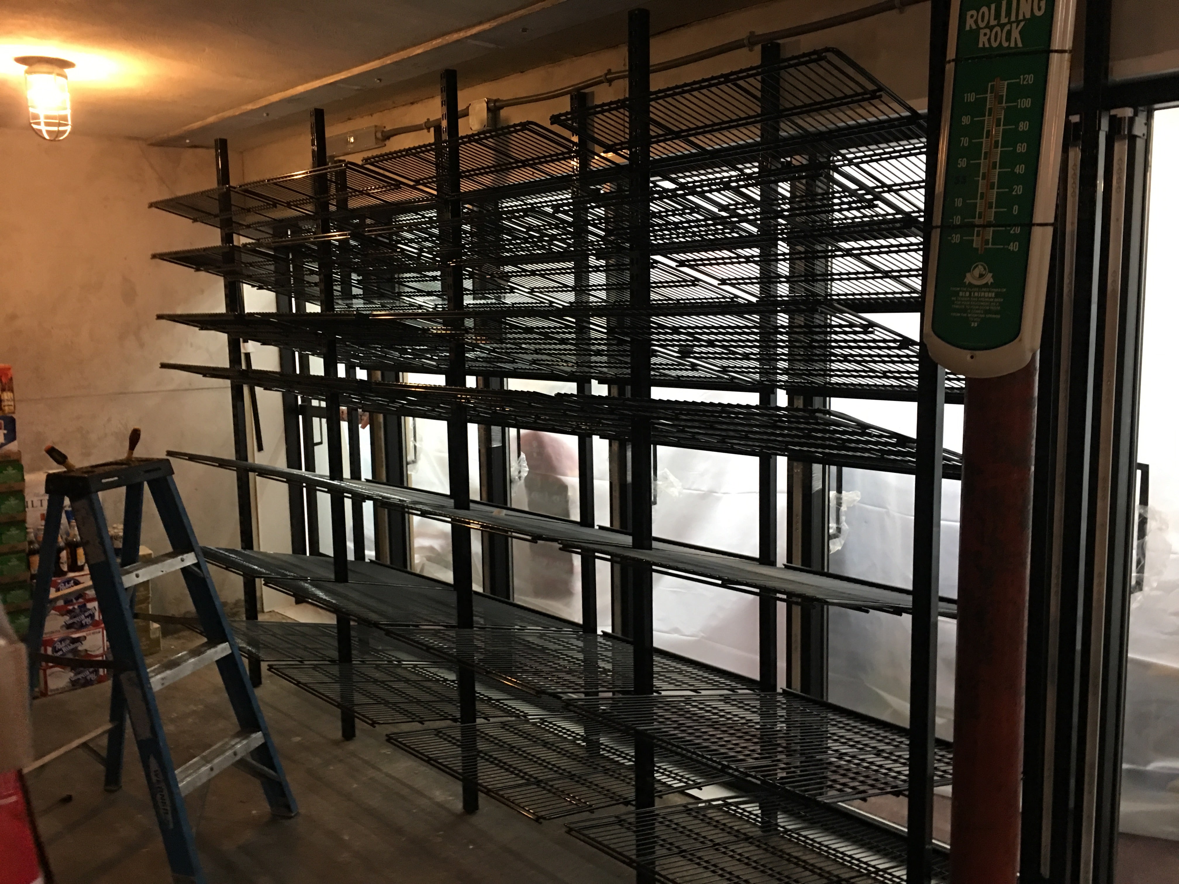 Custom Beer Cave - Glass Door Walk-In Cooler