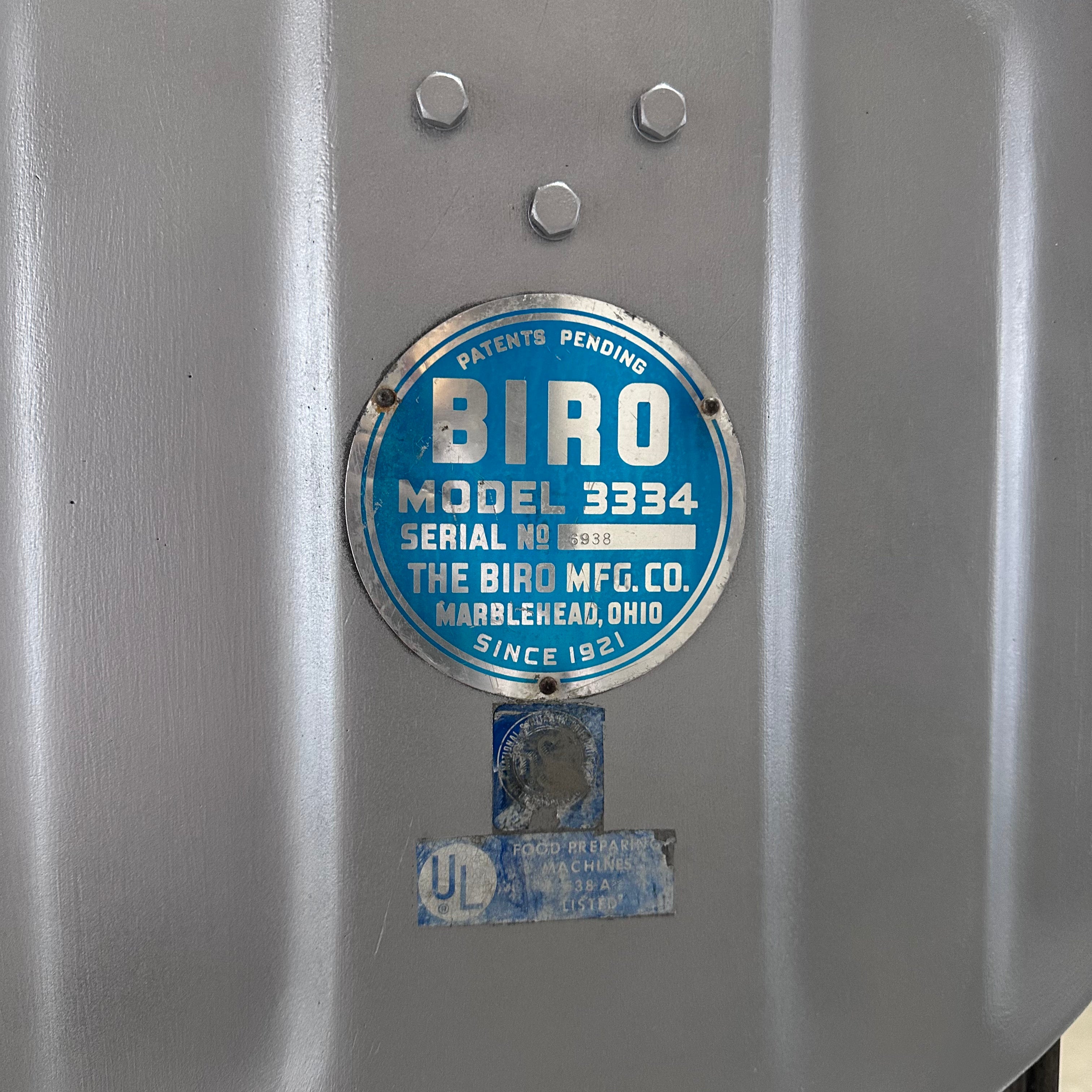 Biro Meat Saw 3334 208V 3Phase 2.5 HP