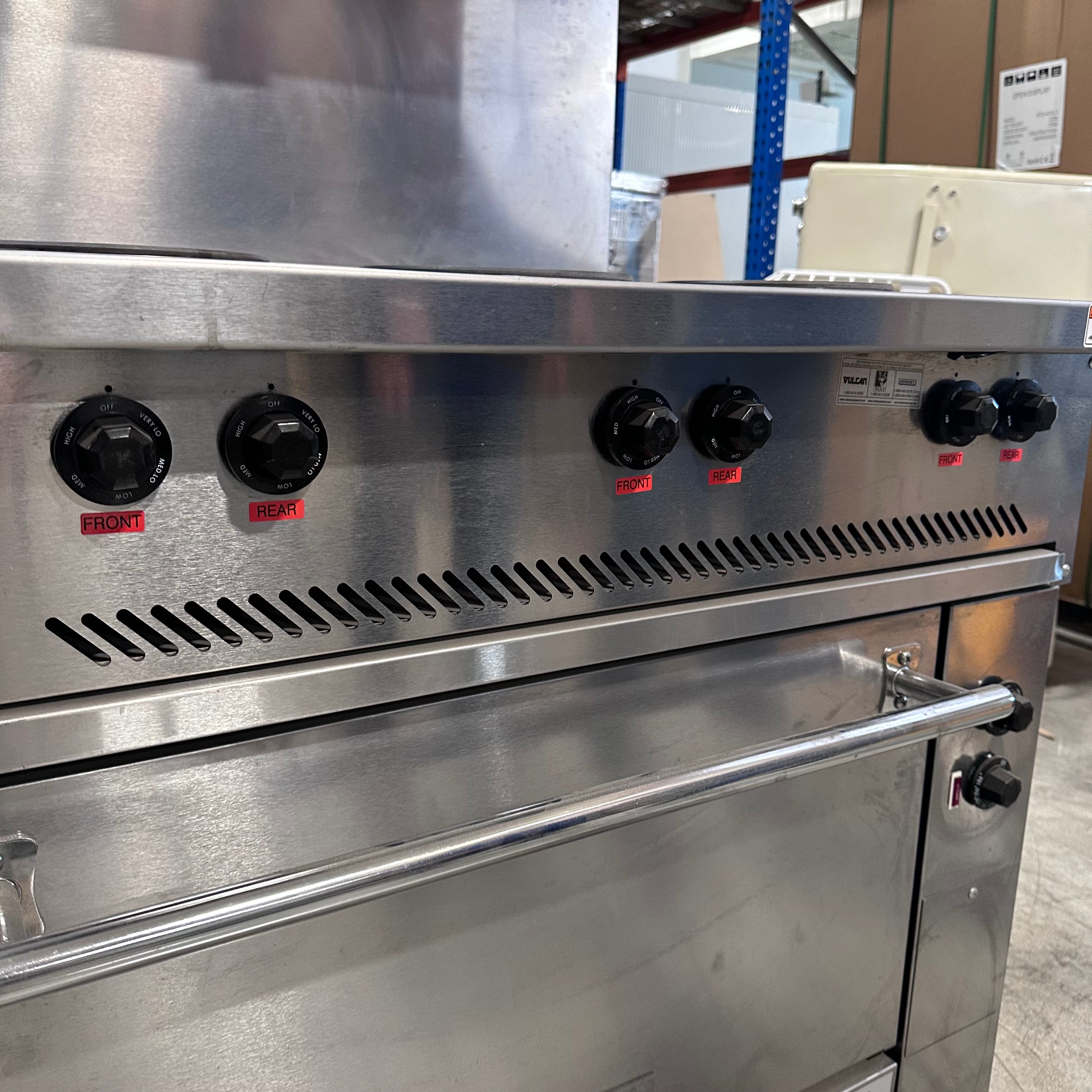 Vulcan EV36S-6FP240 36" EV Series Electric Range w/ (6) French Hot Plates, 240v/1ph/3ph