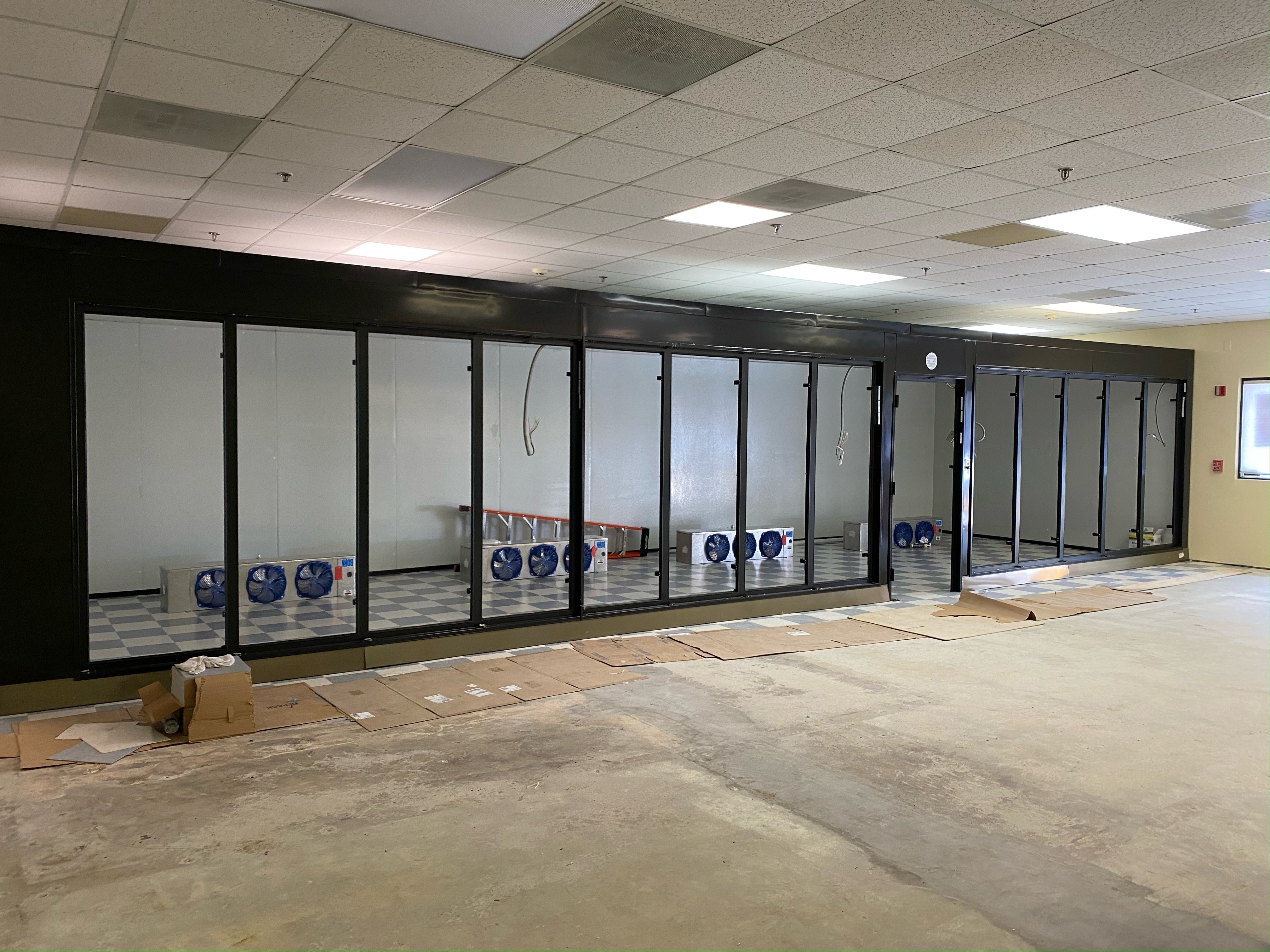 Custom Beer Cave - Glass Door Walk-In Cooler