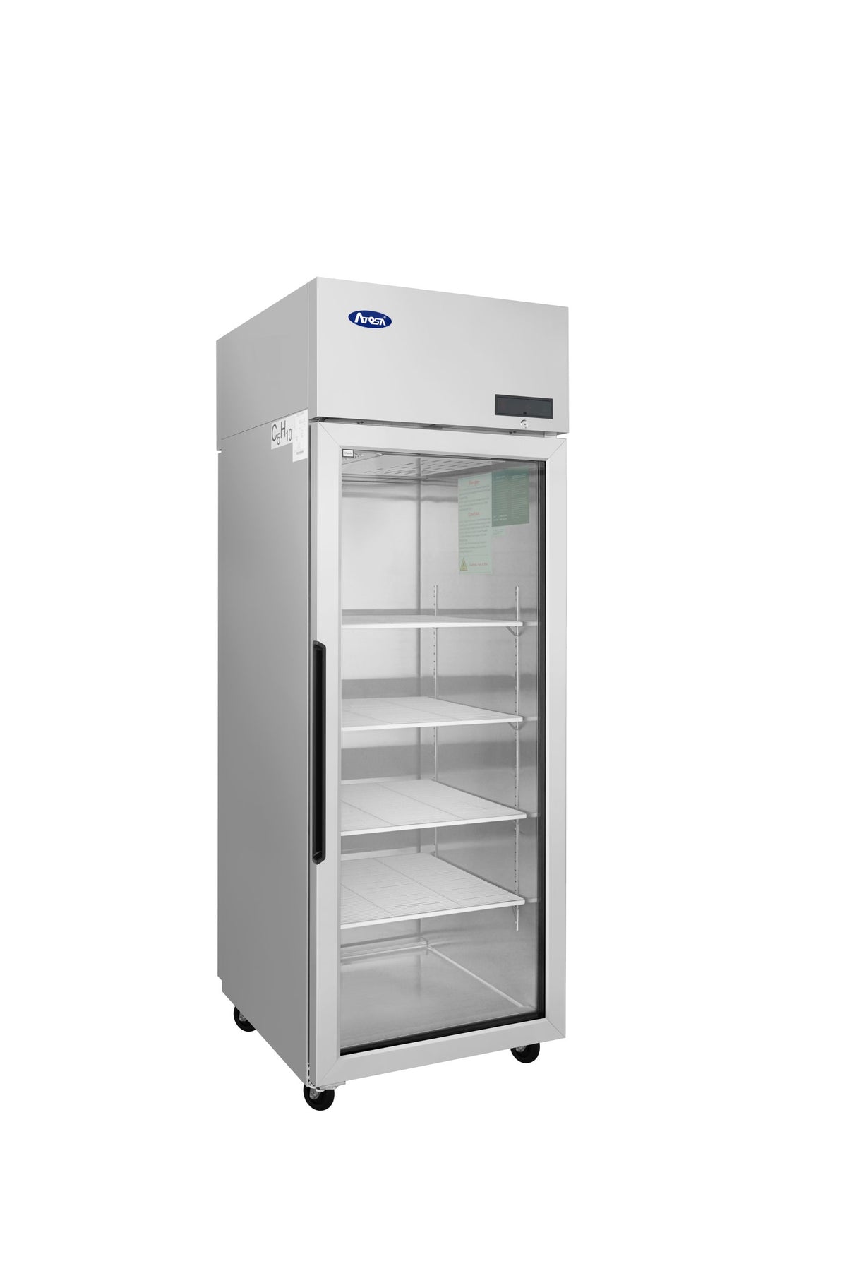 Atosa PLUS-R1-GS-R-PT pass-thru refrigerator, angled view from the other side