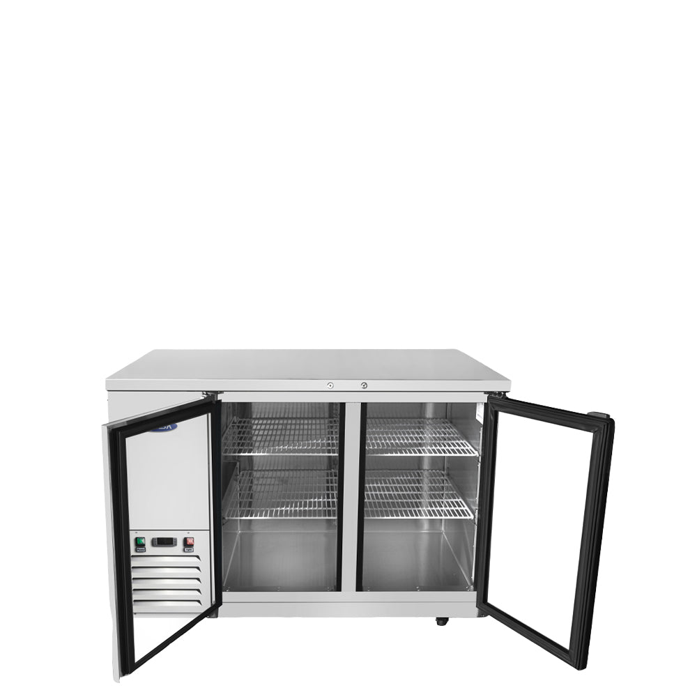 Atosa MBB48GGR — 48″ Back Bar Cooler with Glass Doors