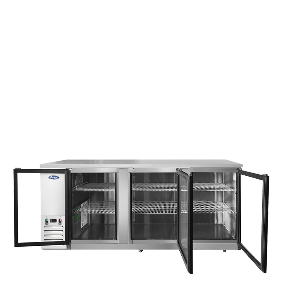 Atosa MBB90GGR — 90″ Back Bar Cooler with Glass Doors