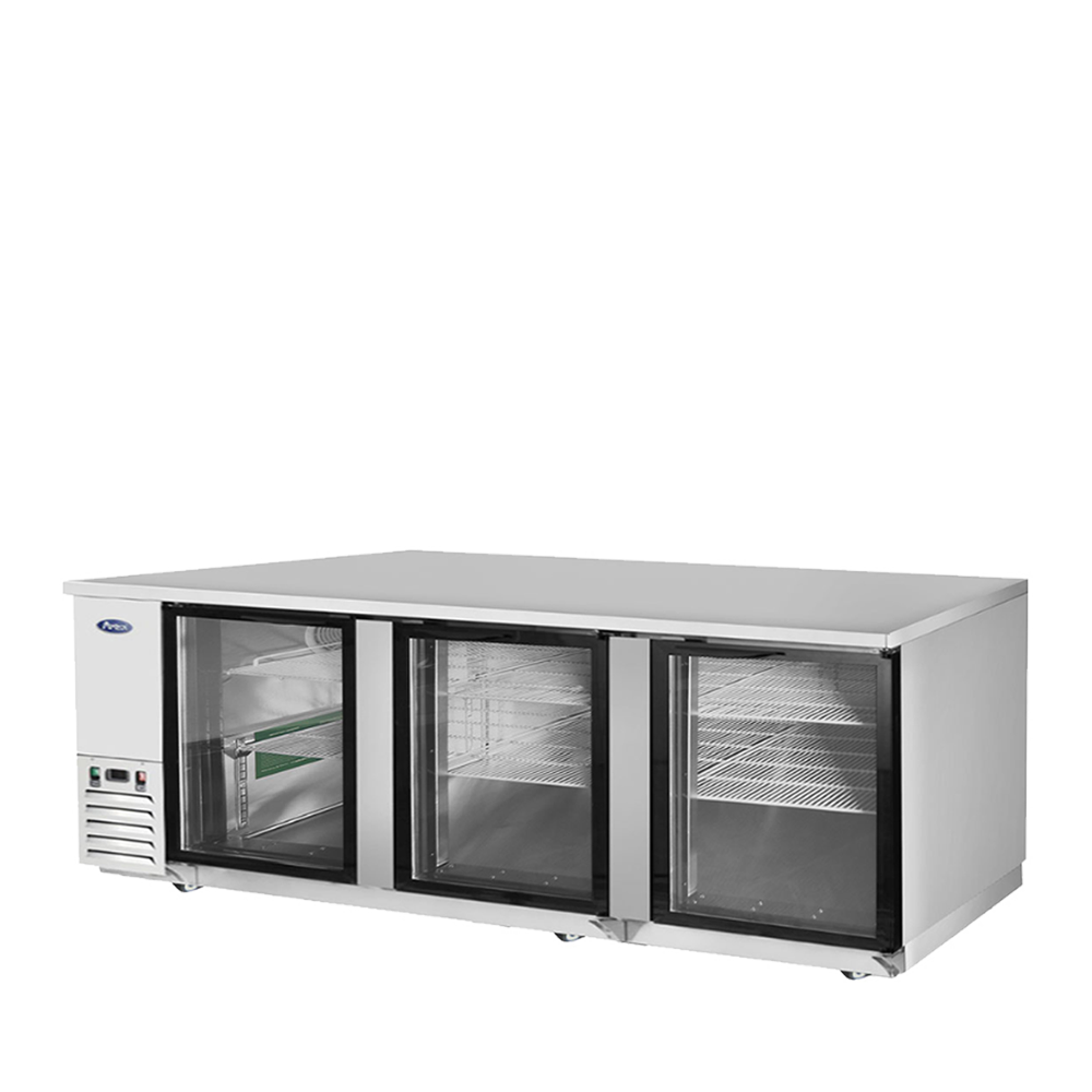 Atosa MBB90GGR — 90″ Back Bar Cooler with Glass Doors
