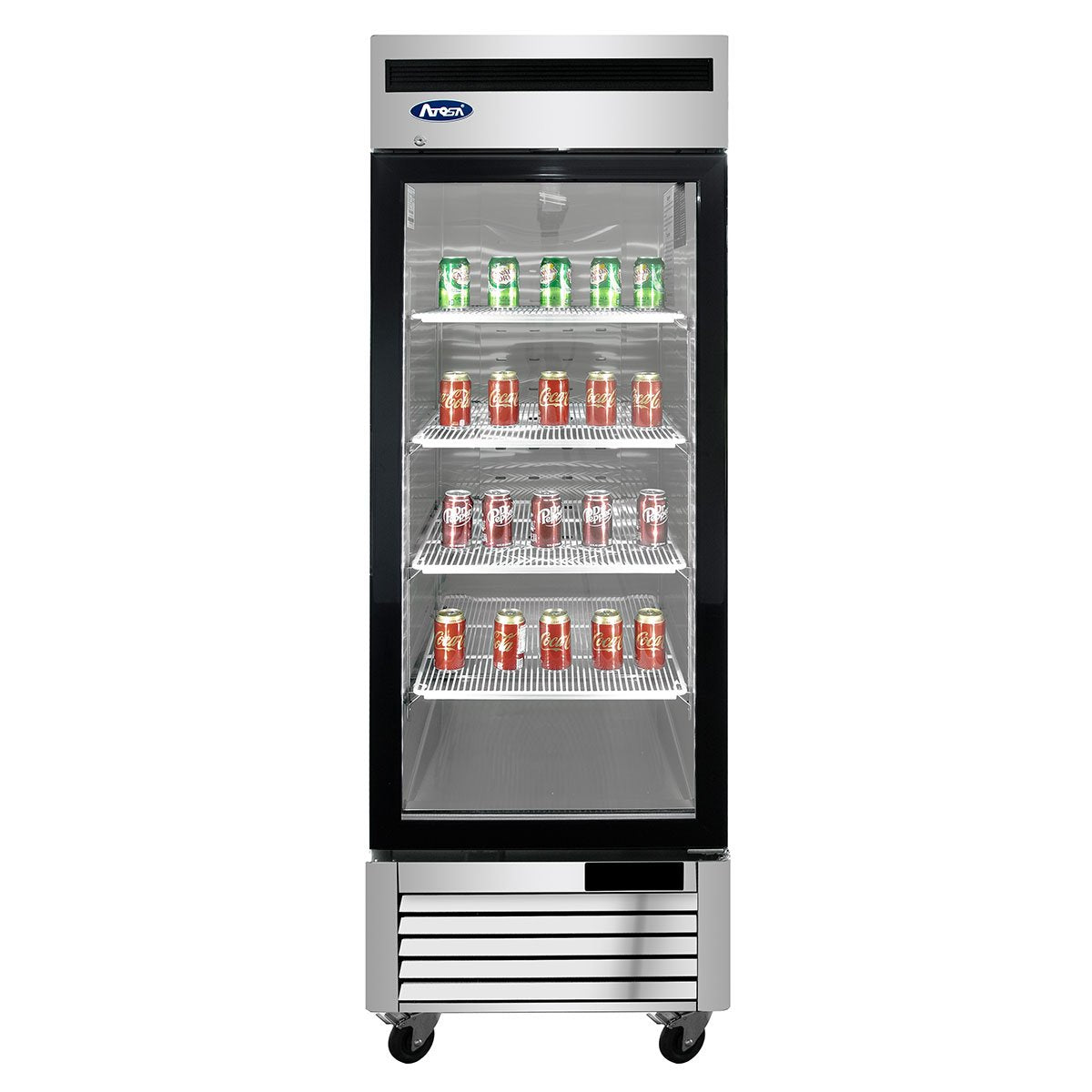 Atosa MCF8705GR Bottom Mount One Glass Door Refrigerator