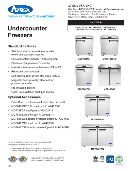 Spec Sheet