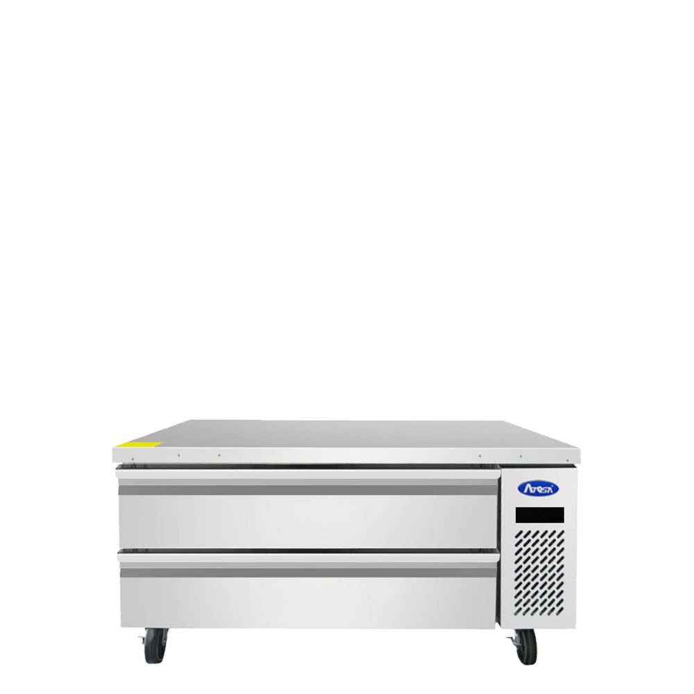 Atosa MGF8460GR chef base freezer, front view, drawers closed