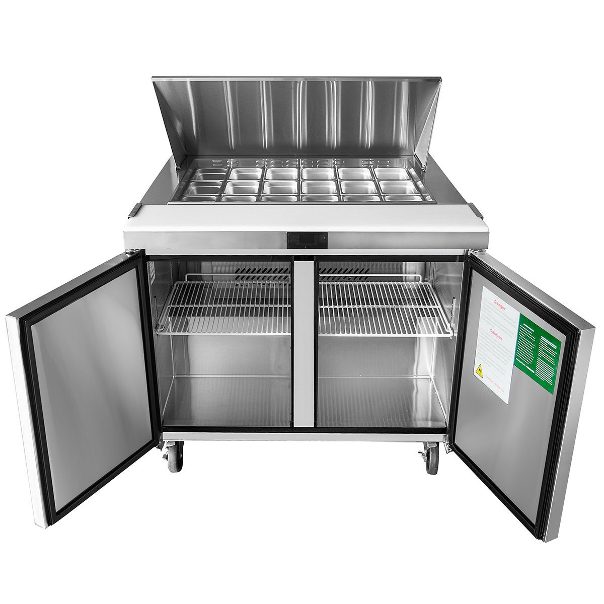 Atosa MSF8306GR 48" Mega Top Sandwich Prep. Table with 18 Pan