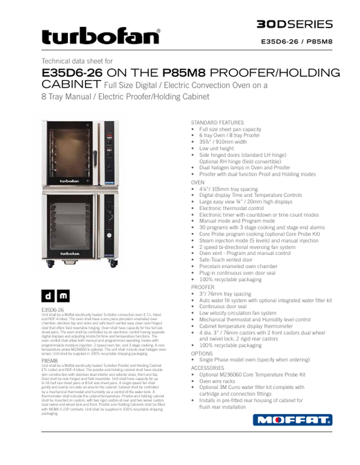 Spec Sheet (E35D6-26 on P85M8)
