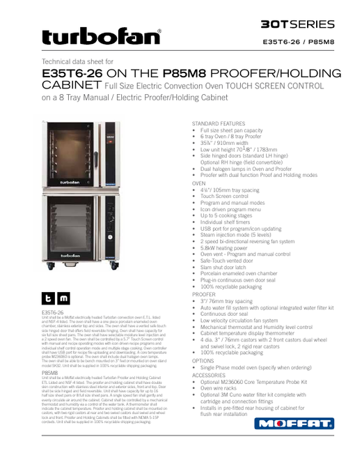 Spec Sheet (E35T6-26 on P85M8)