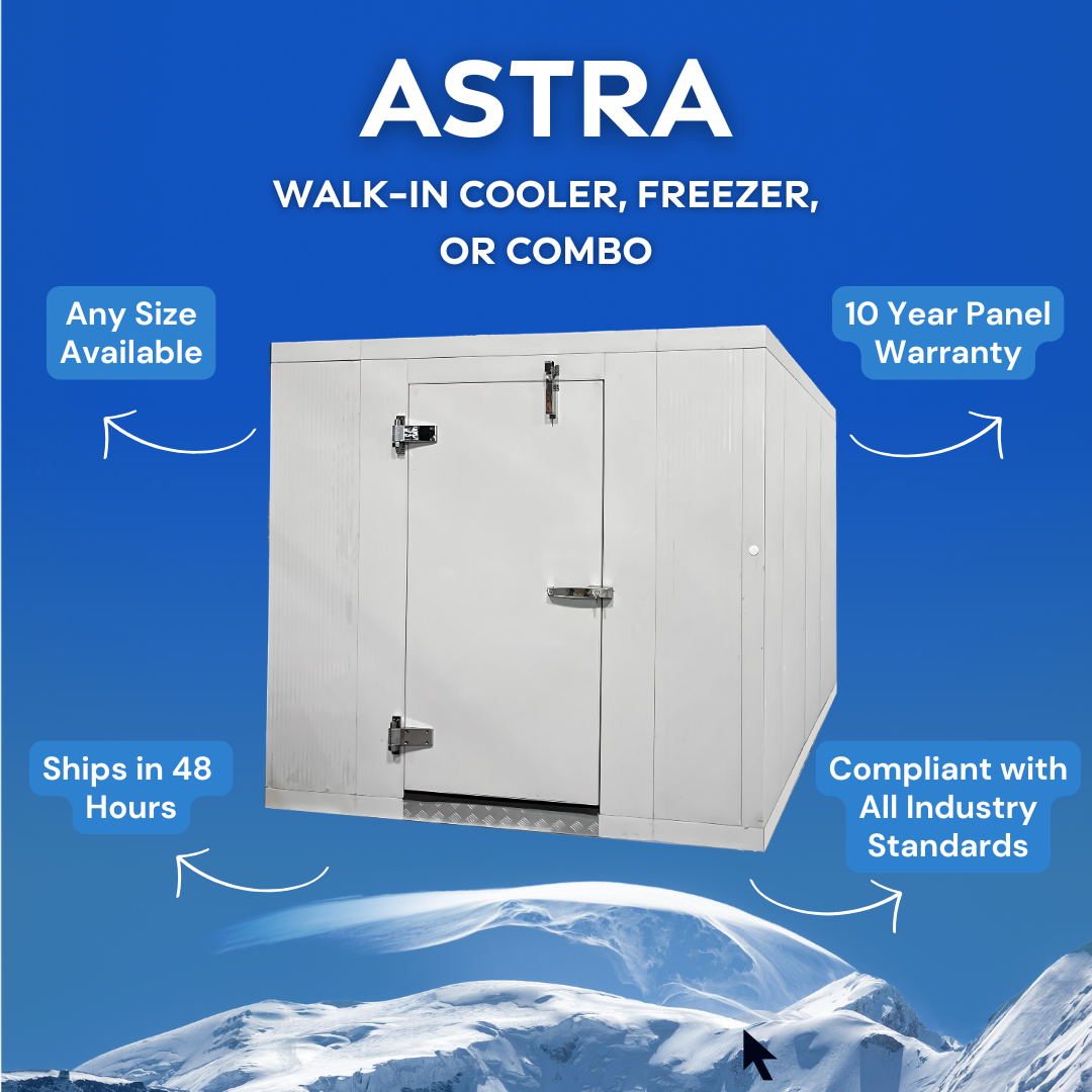 Astra 6 x 6 Walk-In Cooler with Floor CWF6X6