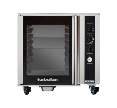Moffat Turbofan P85M8 full-size electric proofer and holding cabinet on casters, front view