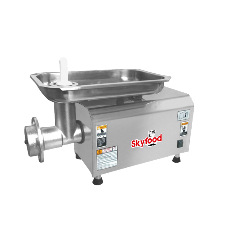 Skyfood PCI-21G SS # 22 Meat Grinder 1 1/2 HP Stainless Steel Grinding Device - ETL