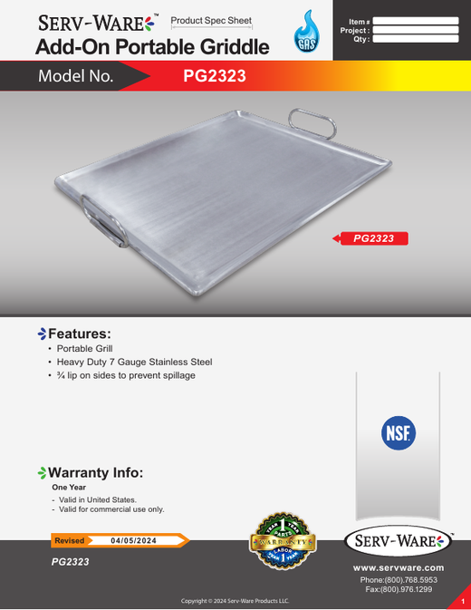 Spec Sheet