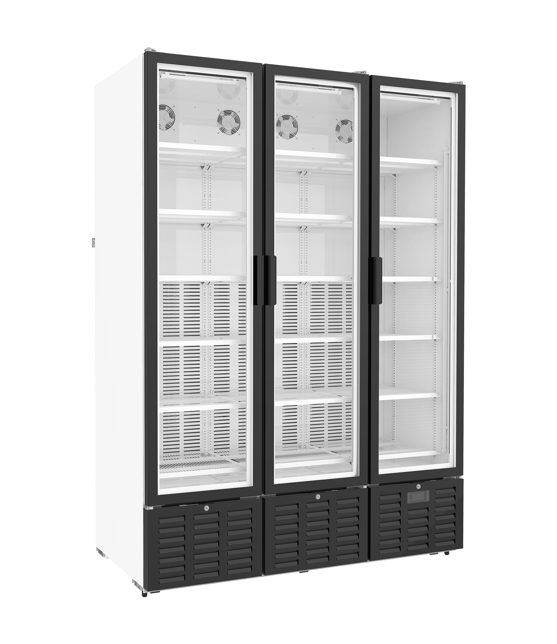 Atlantic® UCool 3-Door Glass Door Cooler, 60
