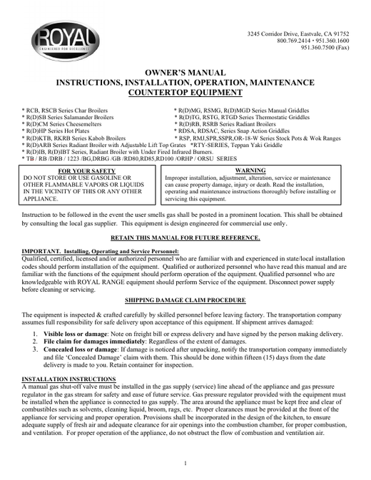 Owner's Manual