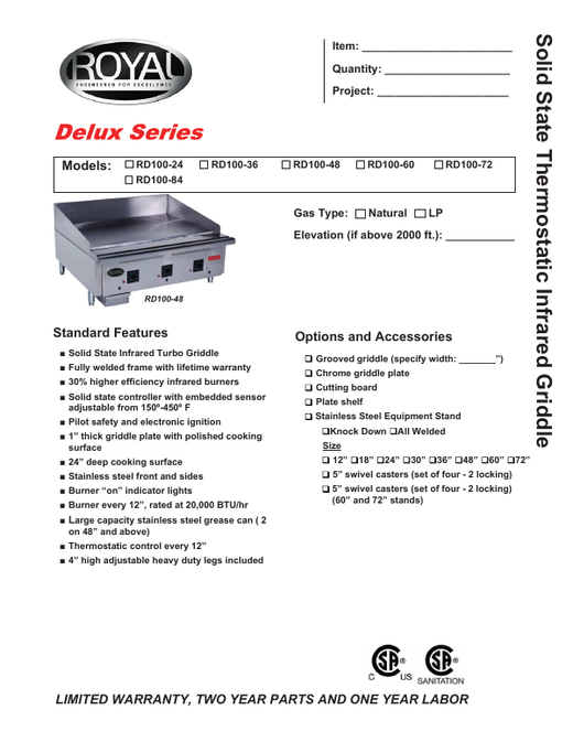 Spec Sheet