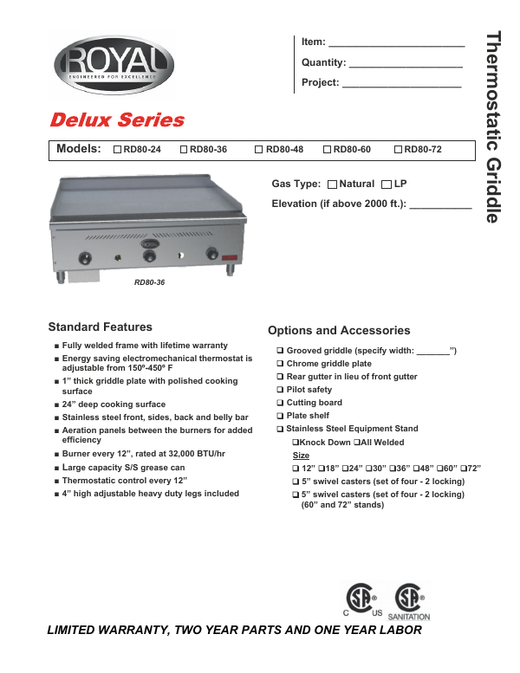 Spec Sheet
