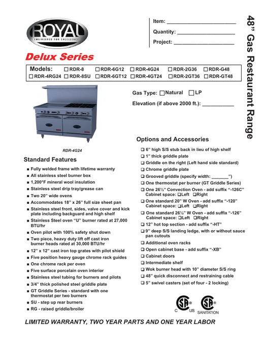 Spec Sheet
