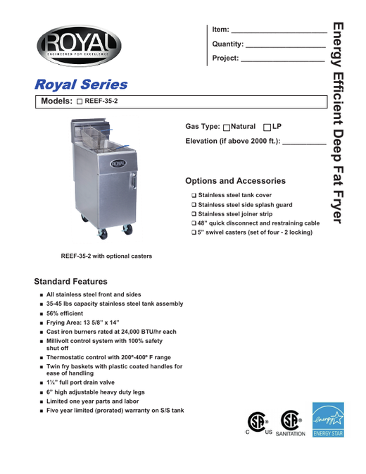 Spec Sheet