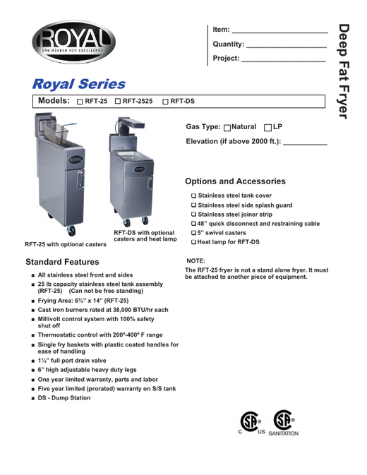 Spec Sheet