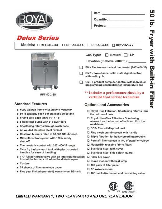 Spec Sheet