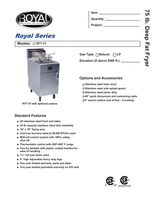 Spec Sheet