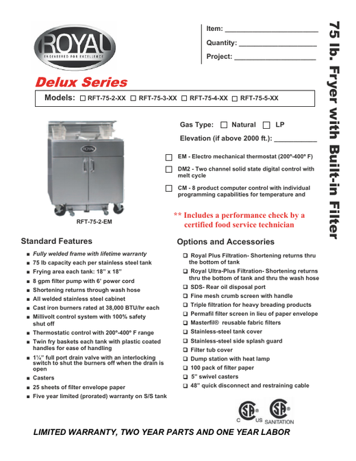 Spec Sheet