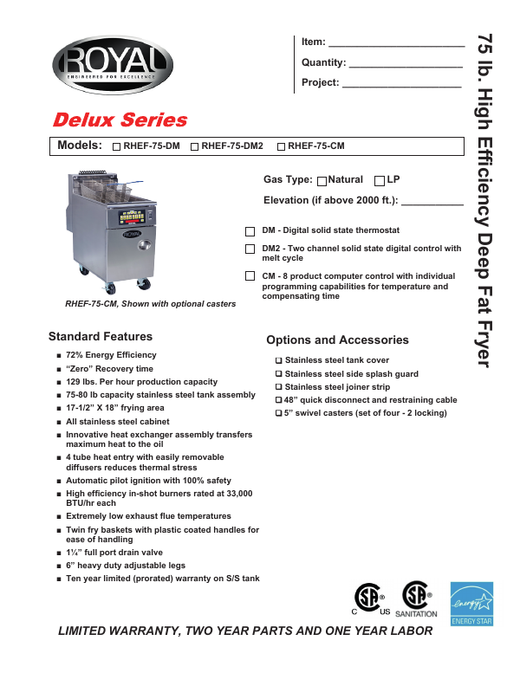 Spec Sheet