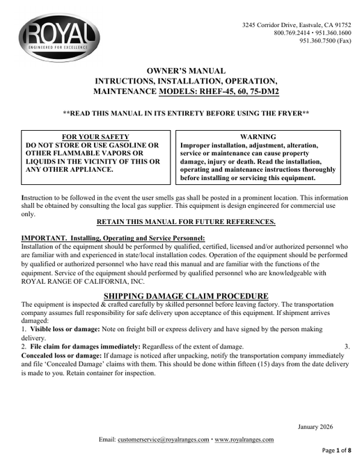 Owner's Manual