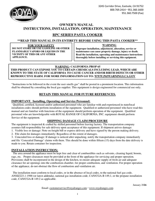 Owner's Manual