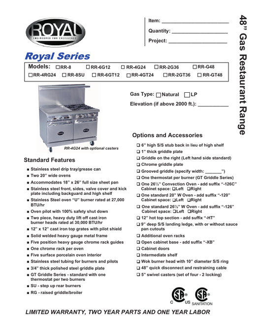 Spec Sheet