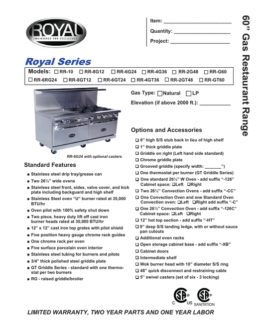 Spec Sheet