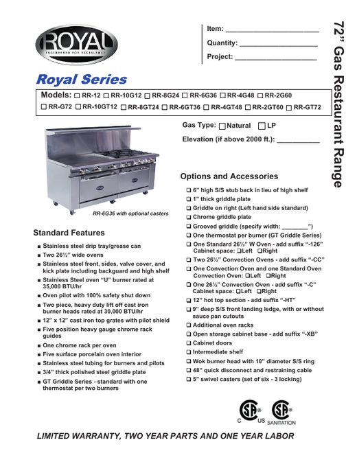 Spec Sheet