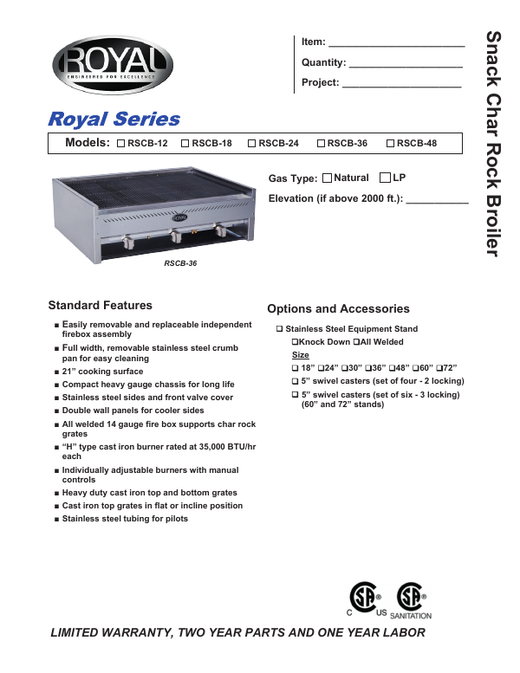 Spec Sheet