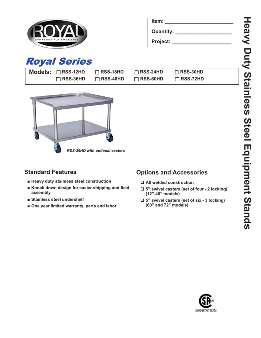 Spec Sheet