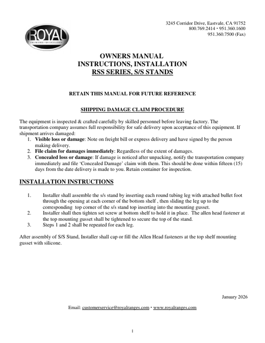 Owner's Manual