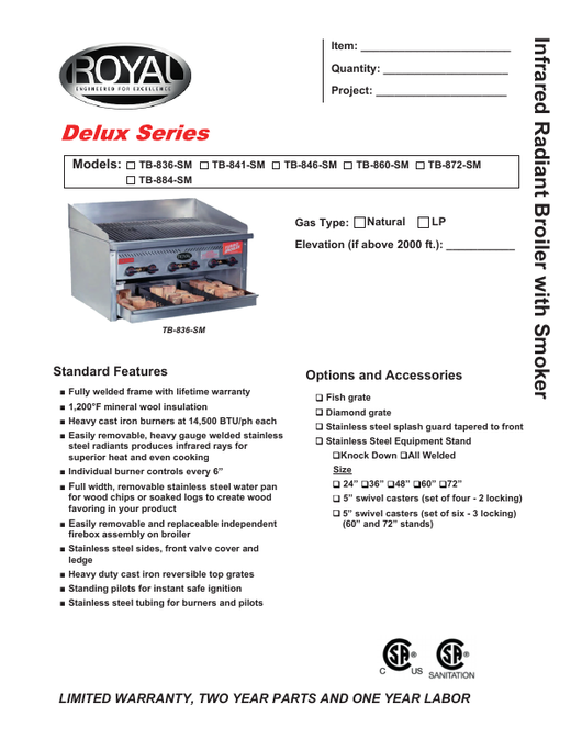 Spec Sheet