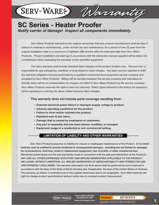 Warranty Statement
